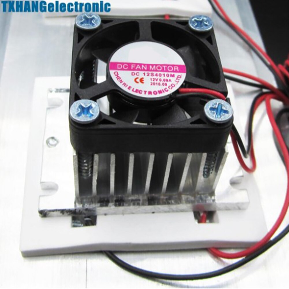 Semiconductor Cooling System Kit Industry Thermoelectric Heat Resistant Double Fan Metal Cold Conduction Peltier Refrigeration