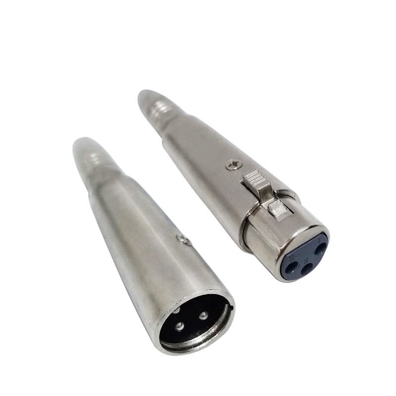 XLR 3 Pin Vrouwelijke Male naar 1/4 "6.35/6.5mm Vrouwelijke Jack Audio Adapter Mixer Microfoon Luidspreker Connector
