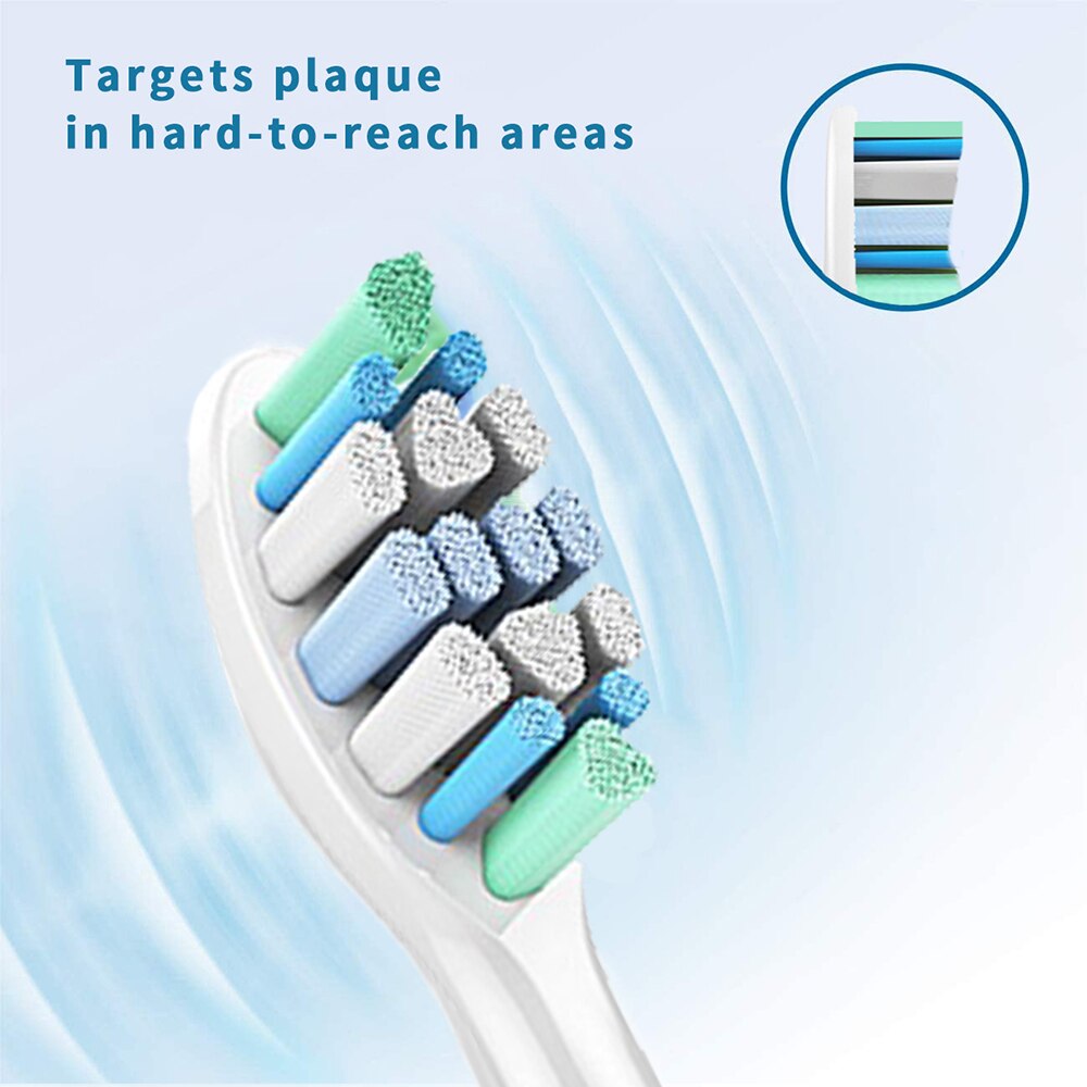 Replacement Toothbrush Heads Compatible with Phillips Sonicare Fits 2 Series 3 Series Plaque Control DiamondClean FlexCare