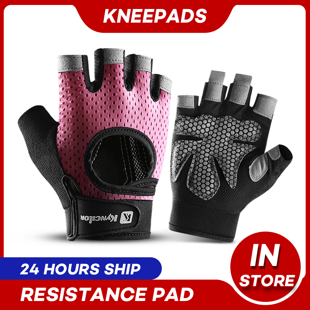 Guante de gimnasio para levantamiento de pesas para hombre y mujer, manoplas transpirables para ejercicio, medio dedo, entrenamiento, muñeca, novedad