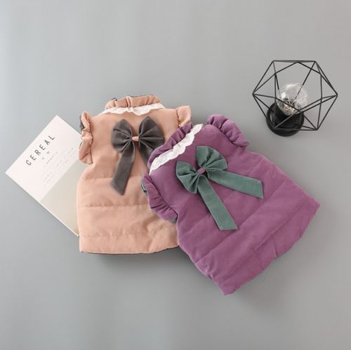 Baby girl kappa väst väst jacka kid vinter varma ärmlösa knapp ytterkläder