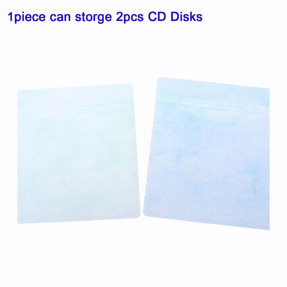 100Pcs CD DVD Double Sided Cover Storage Case PP Bag Sleeve Envelope Provide Storage & Protection for Your CD & DVD