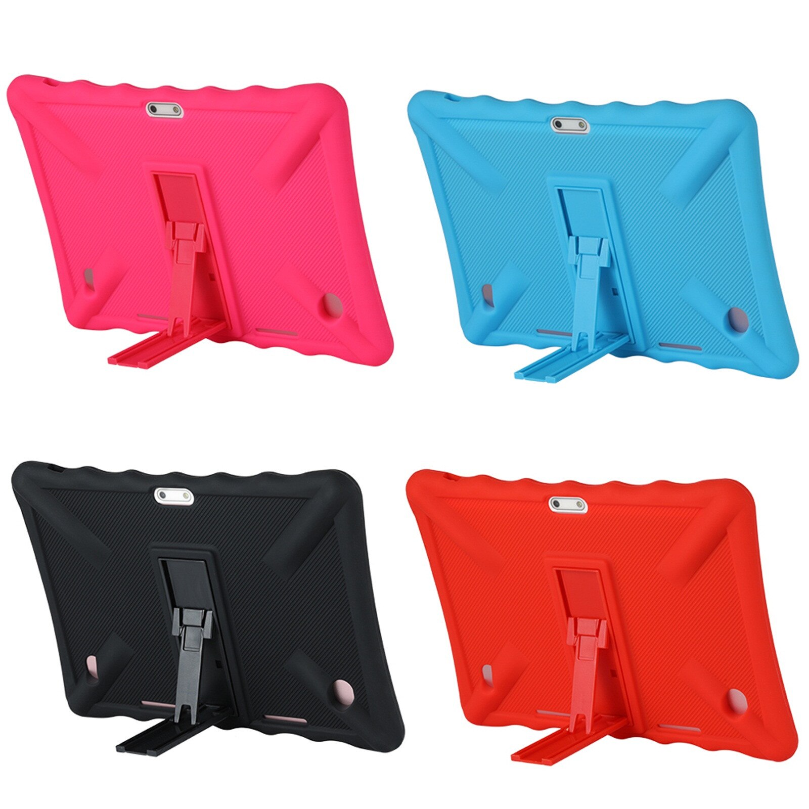 BEISTA K107 – coque souple en silicone, pour tablette PC 10.1 pouces, Android 9.0, antichoc, avec béquille arrière