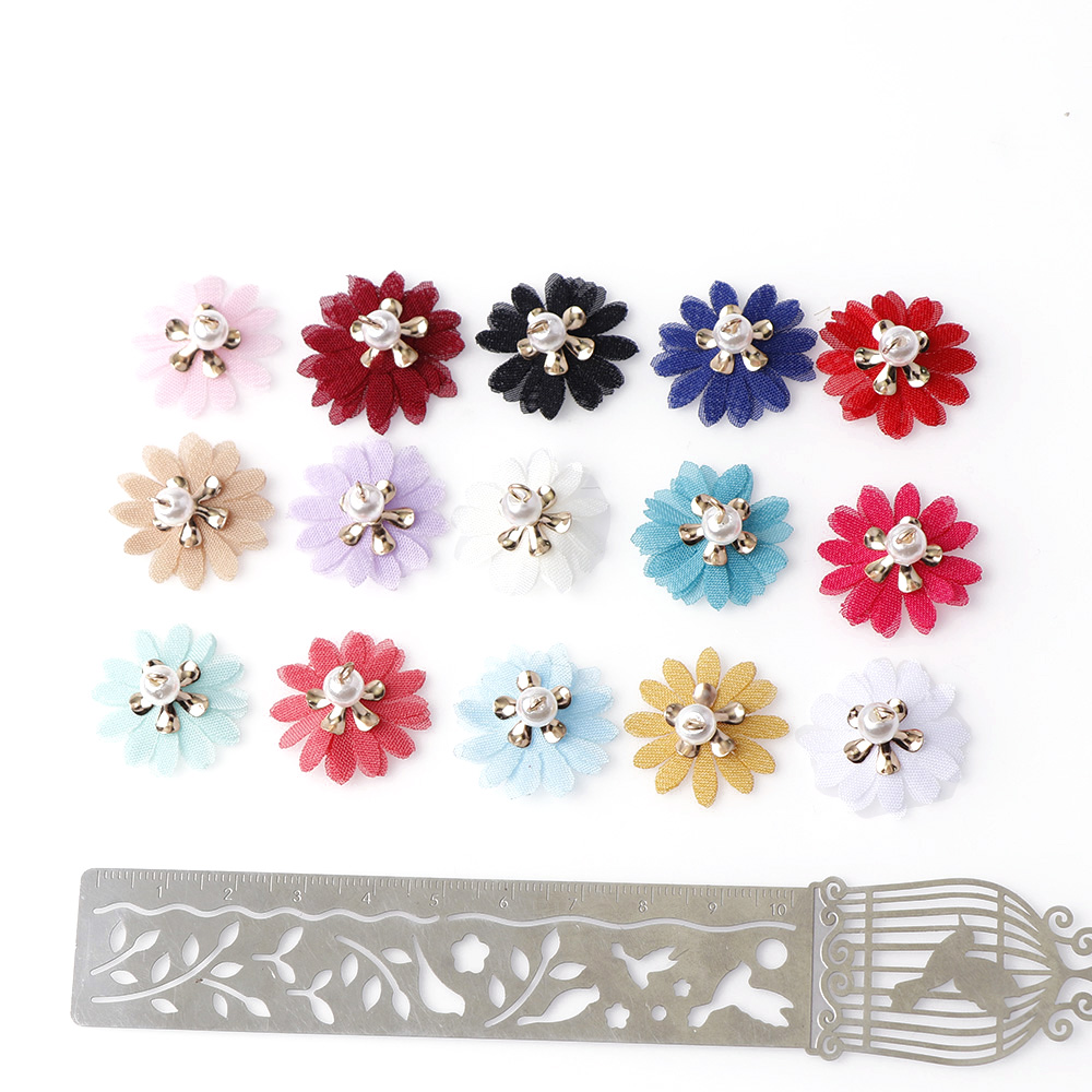 10 stk mix farve blomst kvast bomuldstråd frynser til macrame diy smykker nøglering mobiltelefon stropper øreringe halskæde vedhæng