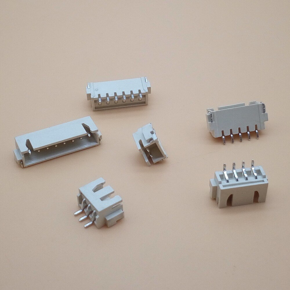 20PC XH 2.54mm Spacing Connector Horizontal SMD Socket 2P/3P/4P/5P/6P/8P 2.54 mm Pitch Patch Plug Connector