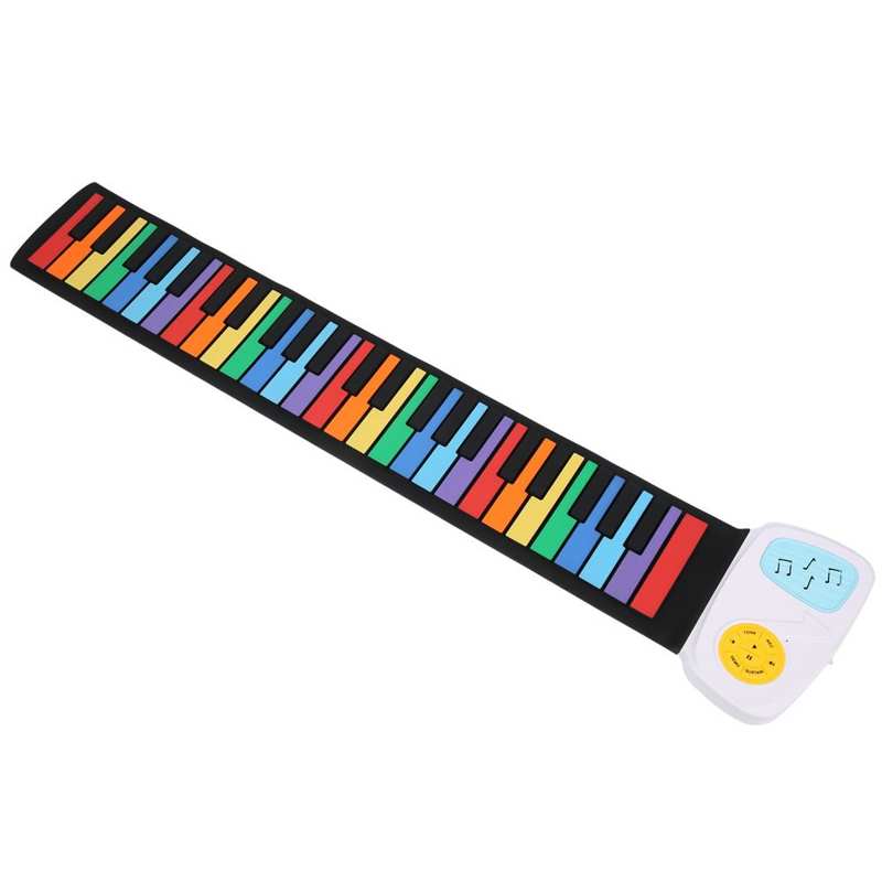Piano Flexible enrolladas de varios colores para principiantes estudiantes avanzados para niños
