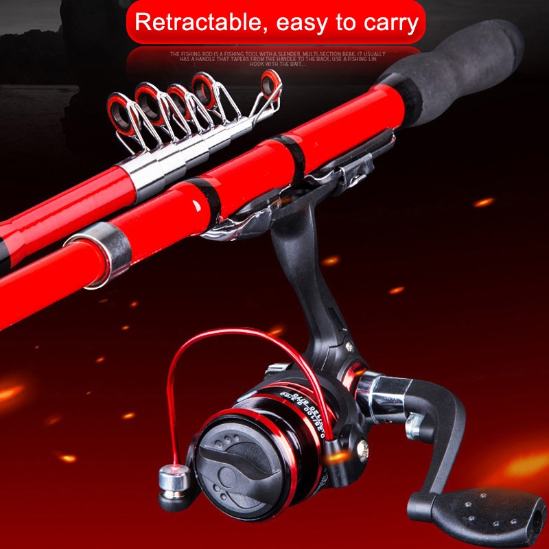 Portable Telescopic Fishing Pole Small Size Hard Fishing Rod for Sea Lake YA88