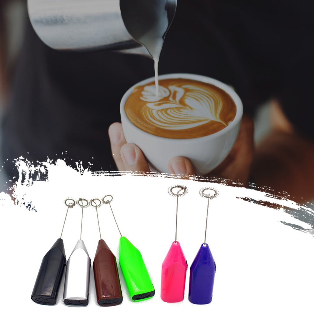 Milk Drink Coffee Whisk Mixer Electric Beater Frother Foamer Mini Handle Stirrer Practical Kitchen Cooking Tool