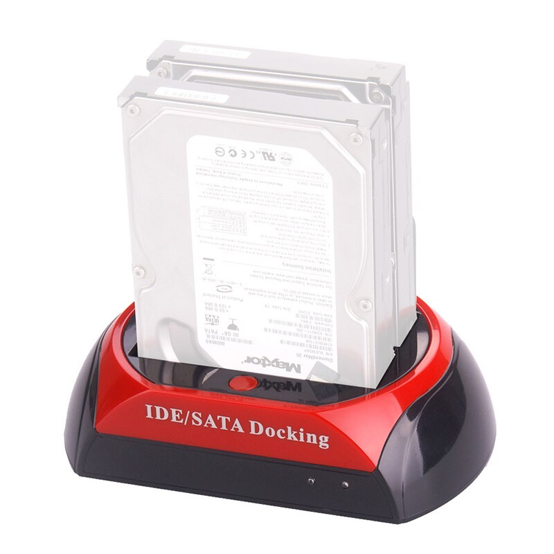 IDE SATA External HDD Box Hard Disk Drive Enclosure USB 2.0 to IDE+SATA HDD Docking 2.5''/3.5'' Hard Drive Station Card Reader