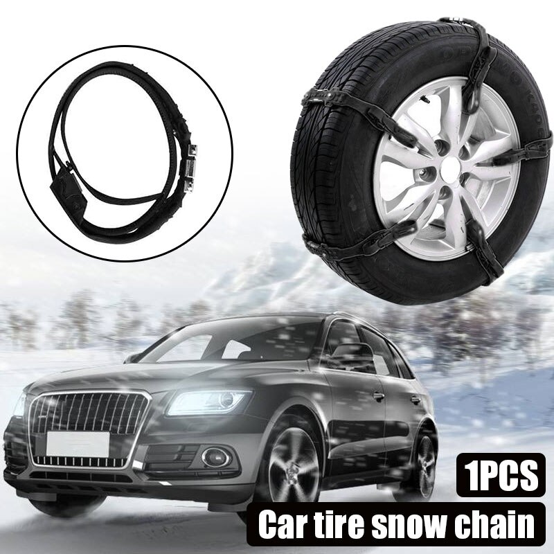 Vehemo ceinture pour pneus de neige | Noir, TPU + acier, clou, bande de pneu de neige, Installation facile, Durable, roue de sécurité, chaînes antidérapantes