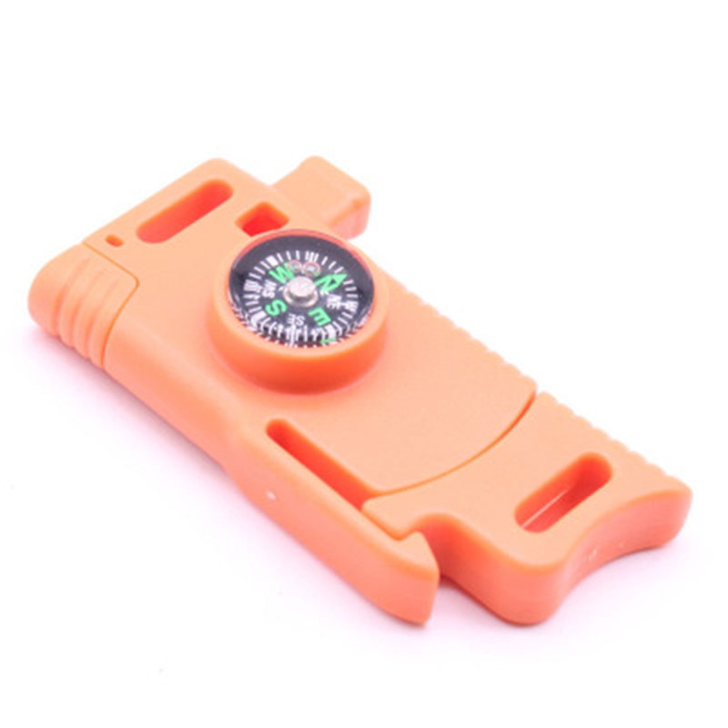 1pcs 5/8" Side Release Whistle Compass Buckle Scraper Parachute 550 Cord Paracord Bracelet Outdoor Camp Backpack Survival Kits