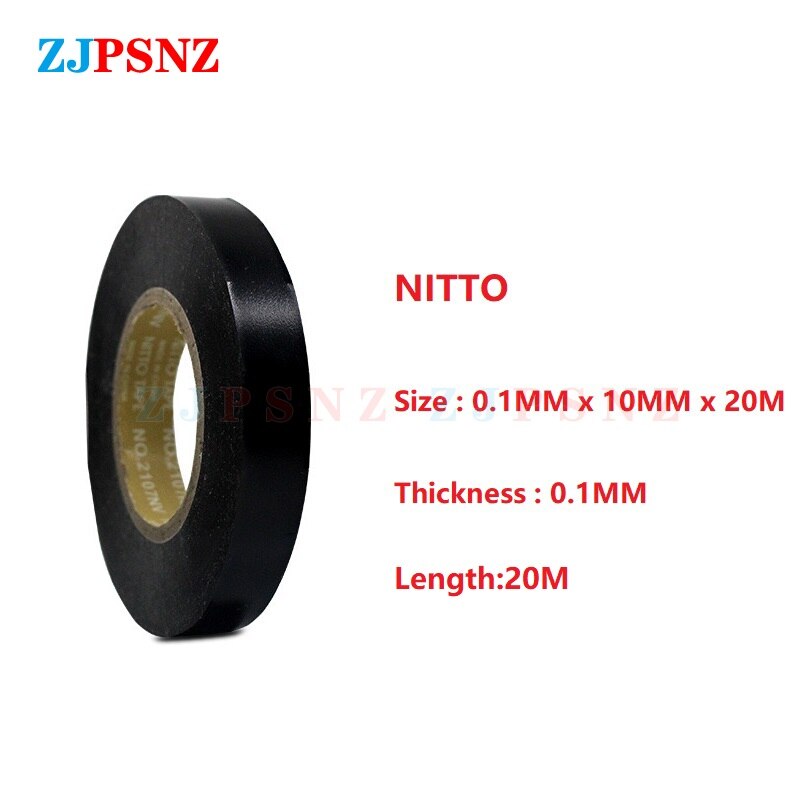 Teflontape nitto tape højtemperaturforsegling vandtæt enkeltsidet tape 903ul flammehæmmende tape 0.1mm 10mm 20m