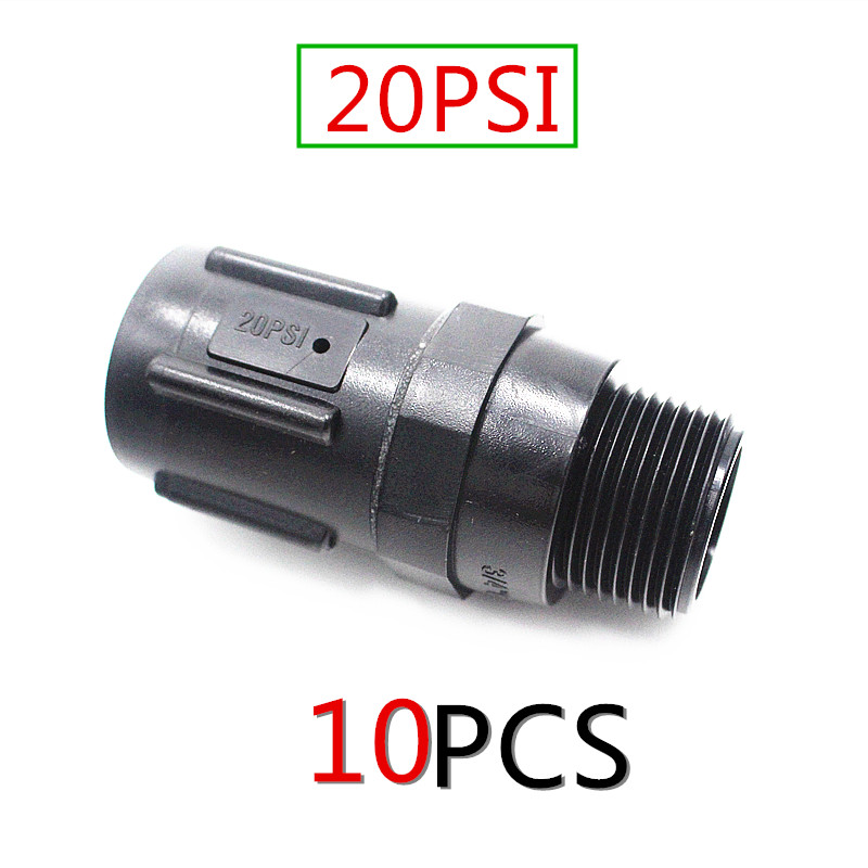 10 Pcs 15PSI-45PSI Regolatori di Pressione Preset con 3/4 &quot;Fht X Mht Tubo Filo di Pressione di Acqua per Il Giardino Drip Sistema