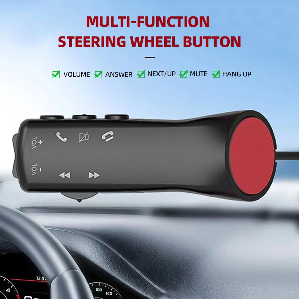 Universal Car Steering Wheel Button Remote Controller Car Radio GPS Navigation DVD 2 Din Android Wired Remote Control 7 Keys