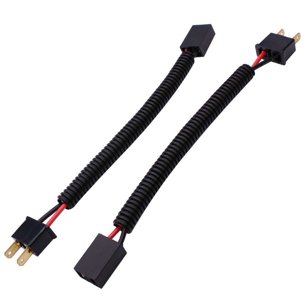 YUNPICAR H7 LED Headlight Wire Harness Connector Socket Adapter Plug Extension