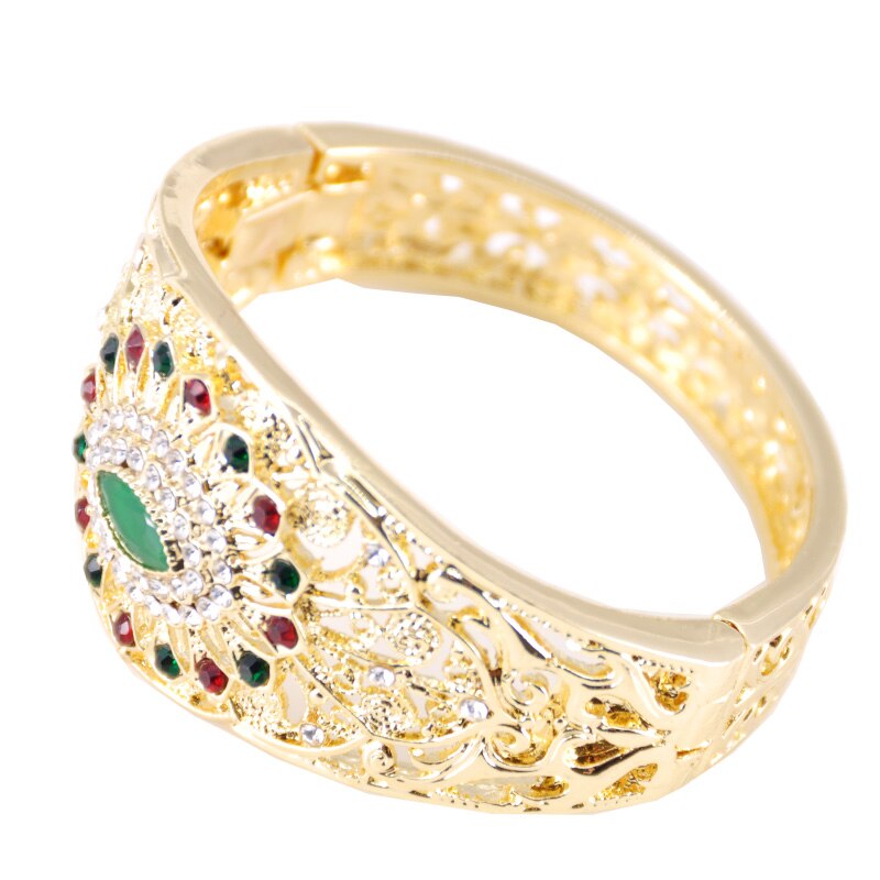 Marokkanischen stil beliebte Palast gravierte ausschnitt aufbringen Armbinde Party hochzeit metall strass Armbinde