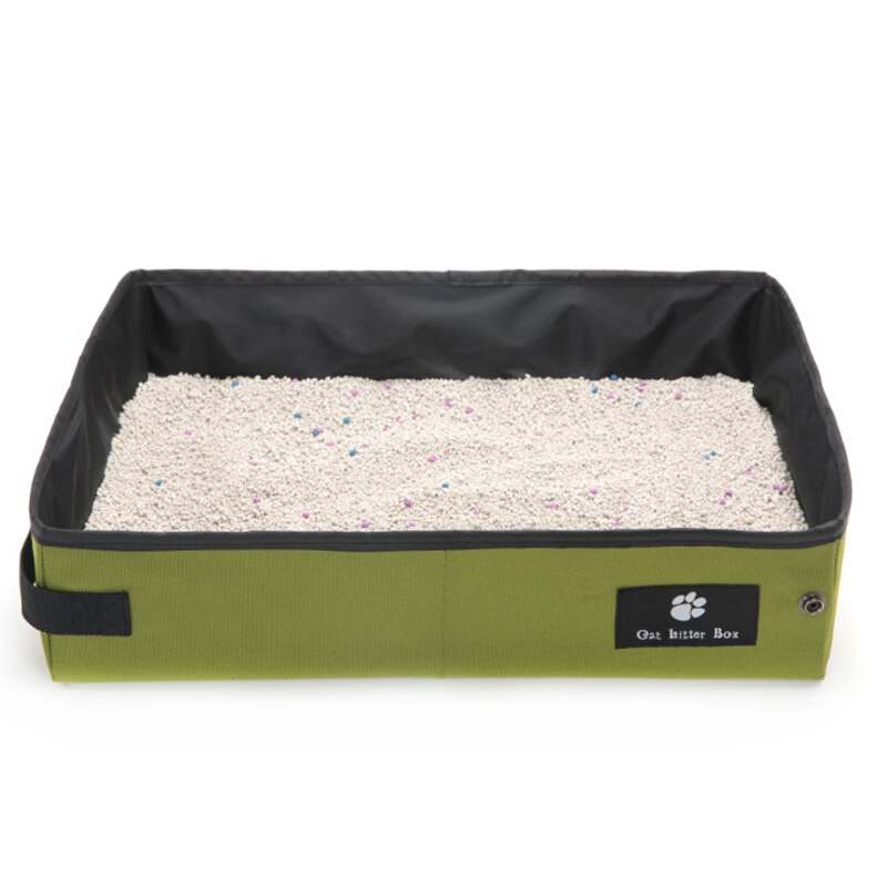 Kat sengepander oxford stof sammenfoldelig kattebakke udendørs vandtæt toilet til killinger rengøringsudstyr til kæledyr