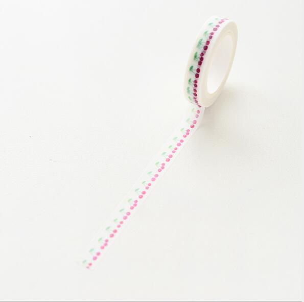 Ruban adhésif Washi Slim, 0.8CM de large, étiquette autocollante, usage quotidien, , amour, fournitures scolaires et de bureau, pour bricolage et Scrapbooking: 15