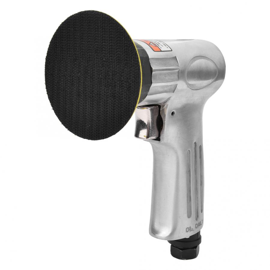 Luchtschuurmachine 3in mini pneumatische polijstmachine polijstgereedschap met klittenbandsluiting type schijf