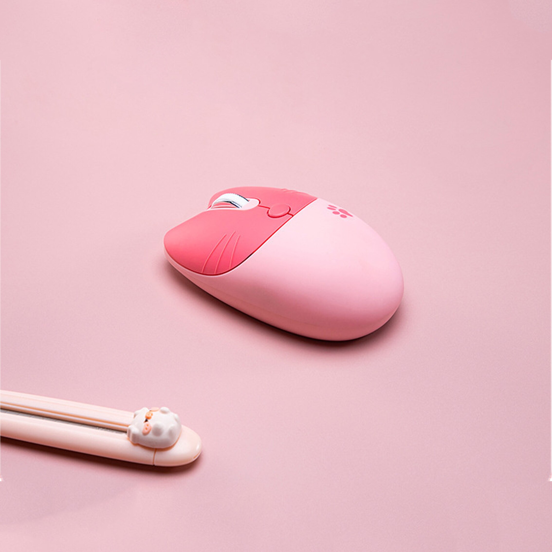 2.4Ghz Wireless Cute Mouse USB Mini Optical Mause Cartoon Ergonomic Silent Mouse 4 Buttons Portable Office Mice For Kids PC