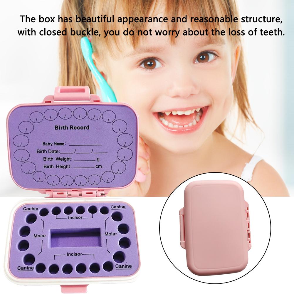 Baby Tooth Box Baby Hair Collection Plastic Box Tooth Saving House For Boys Girls Baby Commemorative
