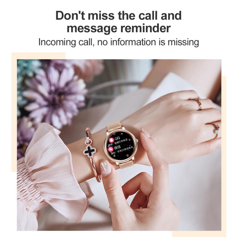 IP67 Waterproof MK20 Smart Watch Women Bracelet Heart Rate Monitor Sleep Monitoring Smartwatch Connect IOS Android