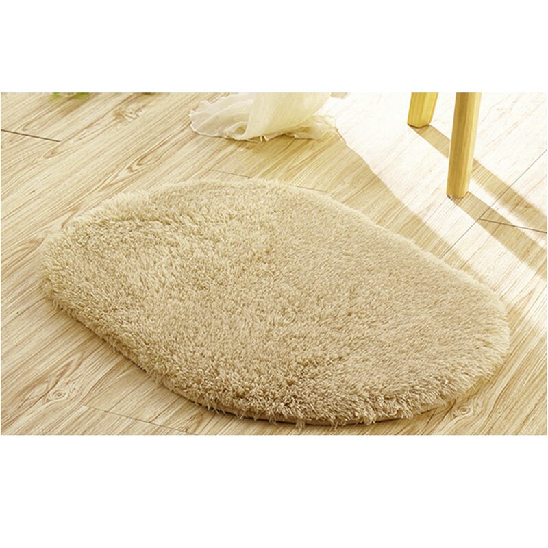 absorbant doux chambre salle de bain sol antidérapant porte tapis de bain tapis de douche 30*50cm: Camel