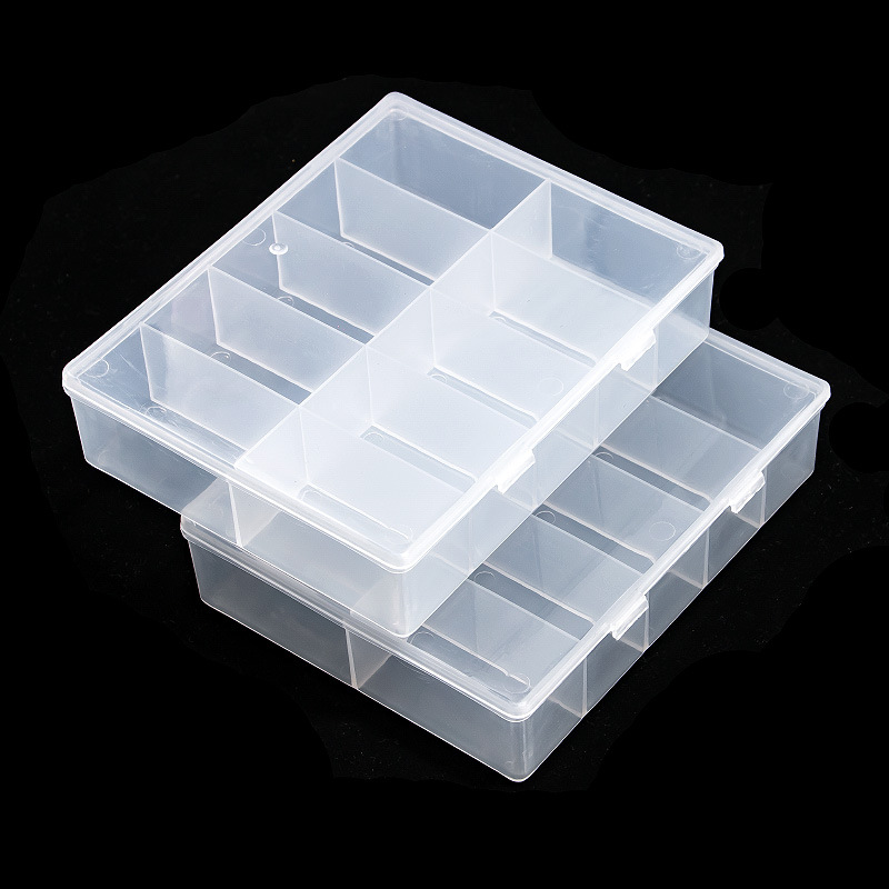 10 Grids Lege Clear Opbergdoos Sieraden Kralen Gems False Nail Art Tips Dozen Case Nail Glitter Rhinestone Container Organizer