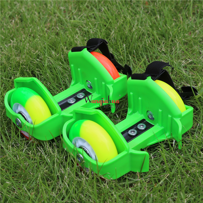 Zapatillas de Patinaje con luces LED intermitentes para niños, deportivas con ruedas de 2/4, polea pequeña de luz intermitente LED de colores para chico con tacón IA81