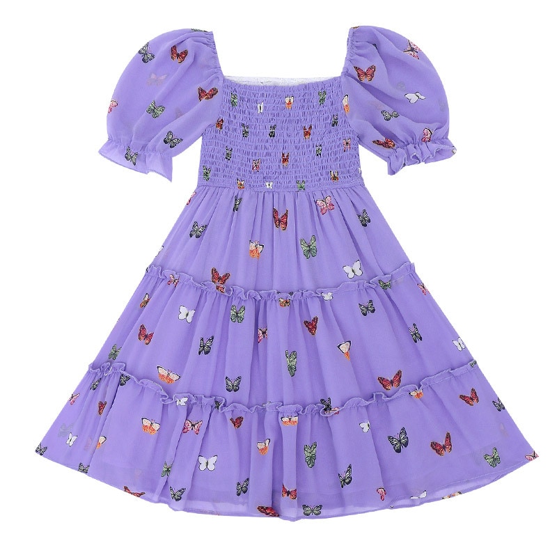 Tweeling baby moeder en dochter jurk paarse bloemenprint zomer moeder en ik trouwjurk familie bijpassende outfits