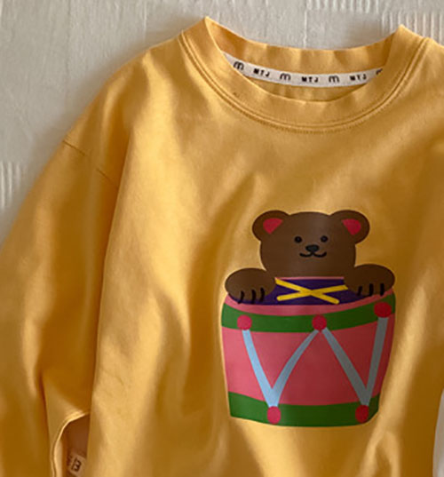 Felpe con cappuccio MILANCEL 2022 Spring Kids felpe con cappuccio per bambini O Neck: yellow / 12M