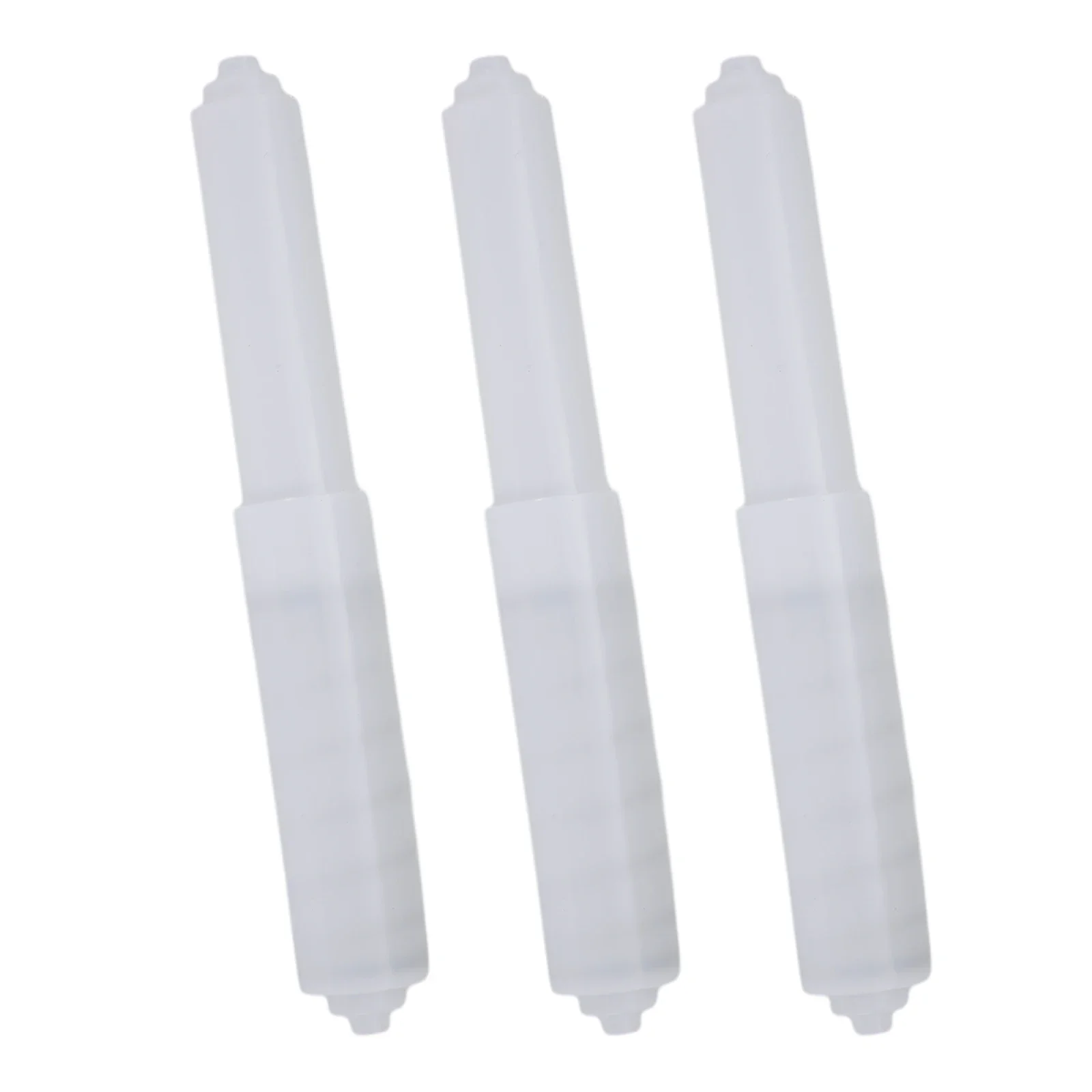 1/3 stk. toiletpapirholder hvid badeværelse toiletrulleholder fjederbelastet reserveindsatsholder plastik