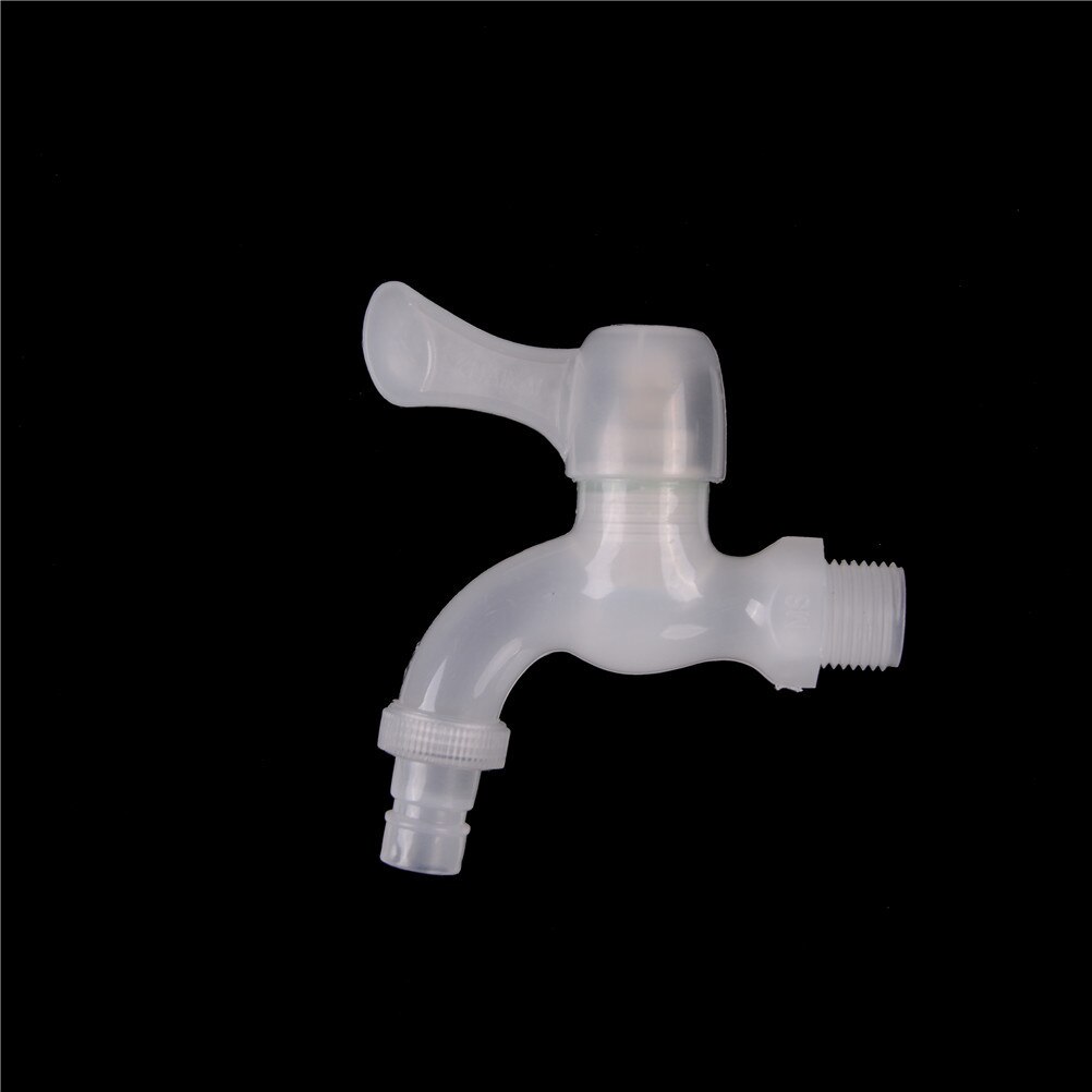 PVC Plastic Tap PP Mini Faucet Male Thread Clear Small Bibcock Easy Install Kitchen Washing Machine Garden Home Household Tools