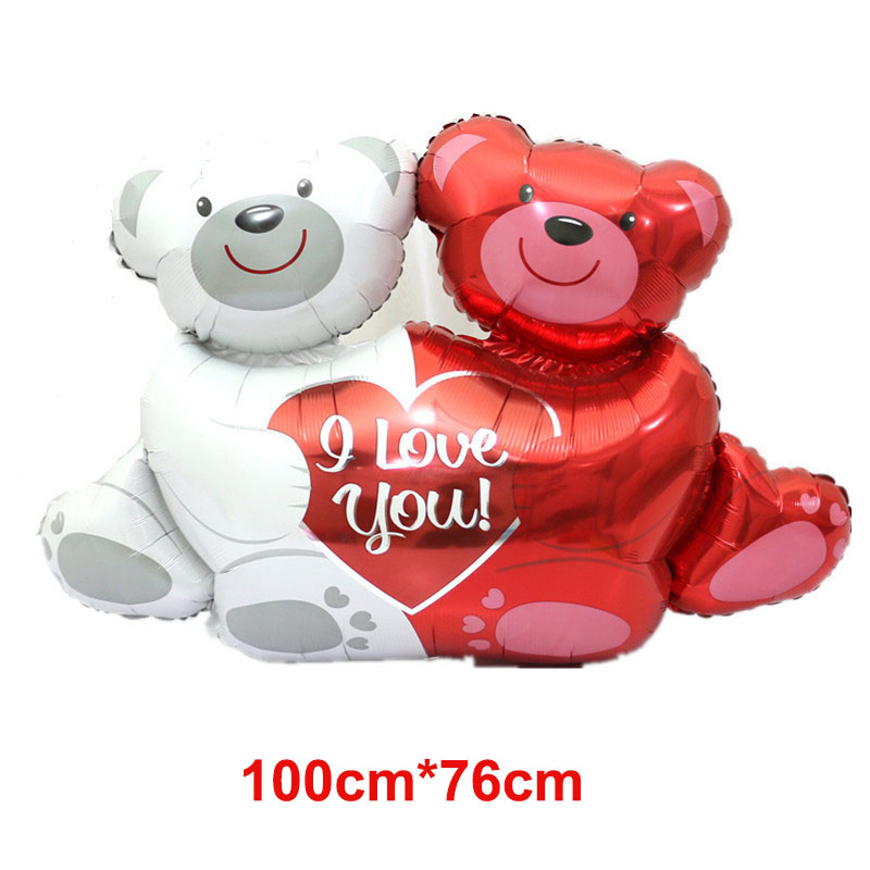 Grote bruiloft rode roos ballonnen roos bloemvorm folie ballonnen verjaardag Moederdag jubileum dag cadeau decoraties ballon: Rose Rood