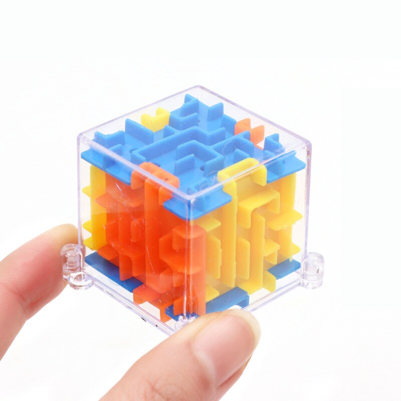 mini 3D przestrzenne puzzle zabawka labirynt ręka futerał na grę skrzynka zabawa gra trenująca mózg wyzwanie zabawki bilans edukacyjne zabawki dla dzieci