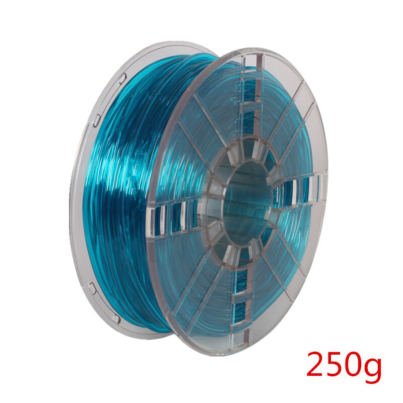 3D Printer Filament 1.75mm 250G TPU 3D Plastic Printing Filament Flexible Filament Printing Materials Gray Black Red Color: light blue