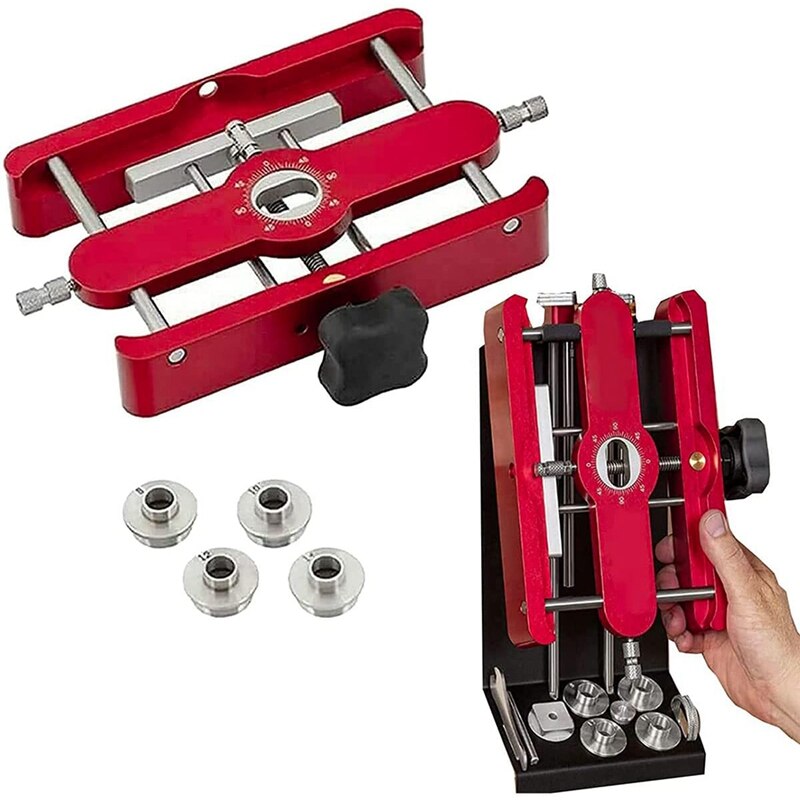 JHD-Precision Mortising Jig And Loose Tenon Joinery 2 In 1 Punch Locator Doweling Jig Connector Fastener Woodworking Tools