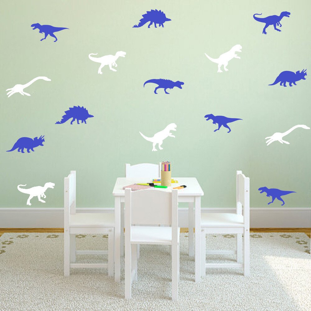 Cartoon Removable Jurassic Park Dinosaur Animal Shape Wall Stickers For Kids Rooms Nursery Art Mural Decor DIY Vinyl Wall Decals