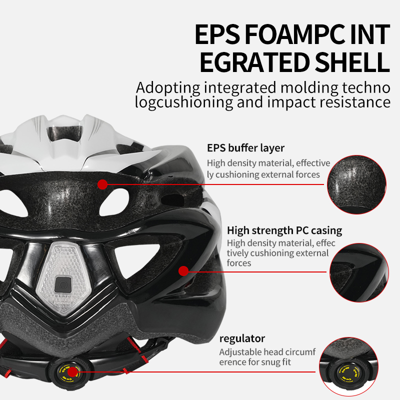 Horntour circunferência da cabeça grande 65cm capacete da bicicleta equitação luz de corrida estrada das mulheres dos homens carga ao ar livre luz da cauda casco