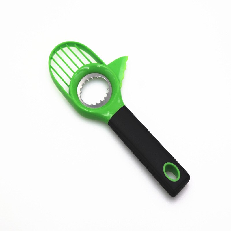 Avocado Slicer 3 in 1 with Silicon Grip Handle Avocado Shea Corer Splitter Pitter Cutter Pit Remover Multifunctional Fruit Knife: B