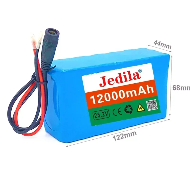 Paquete de batería de iones de litio 6s2p 24V 12.0Ah 18650 batería de iones de litio de 25,2v 12000mAh con BMS + cargador