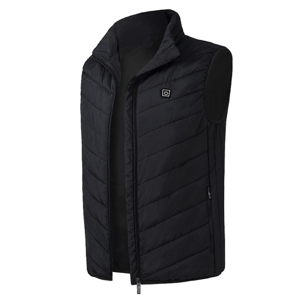 Motorcycle Outdoor Electric Heated Vest Sports Riding Winter Thermal Clothing Feather Warm USB Infrared Heating Waistcoat