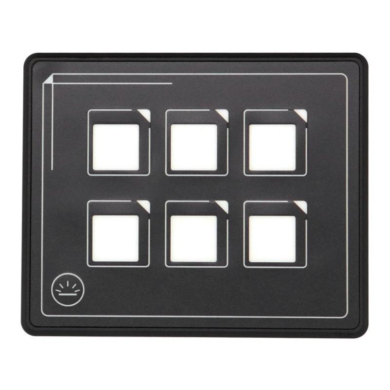 Dc 12V 24V 6 Gang Touch Screen Switch Panel Slim Touch Bedieningspaneel Doos Met Backlight Voor Auto marine Boot Caravan