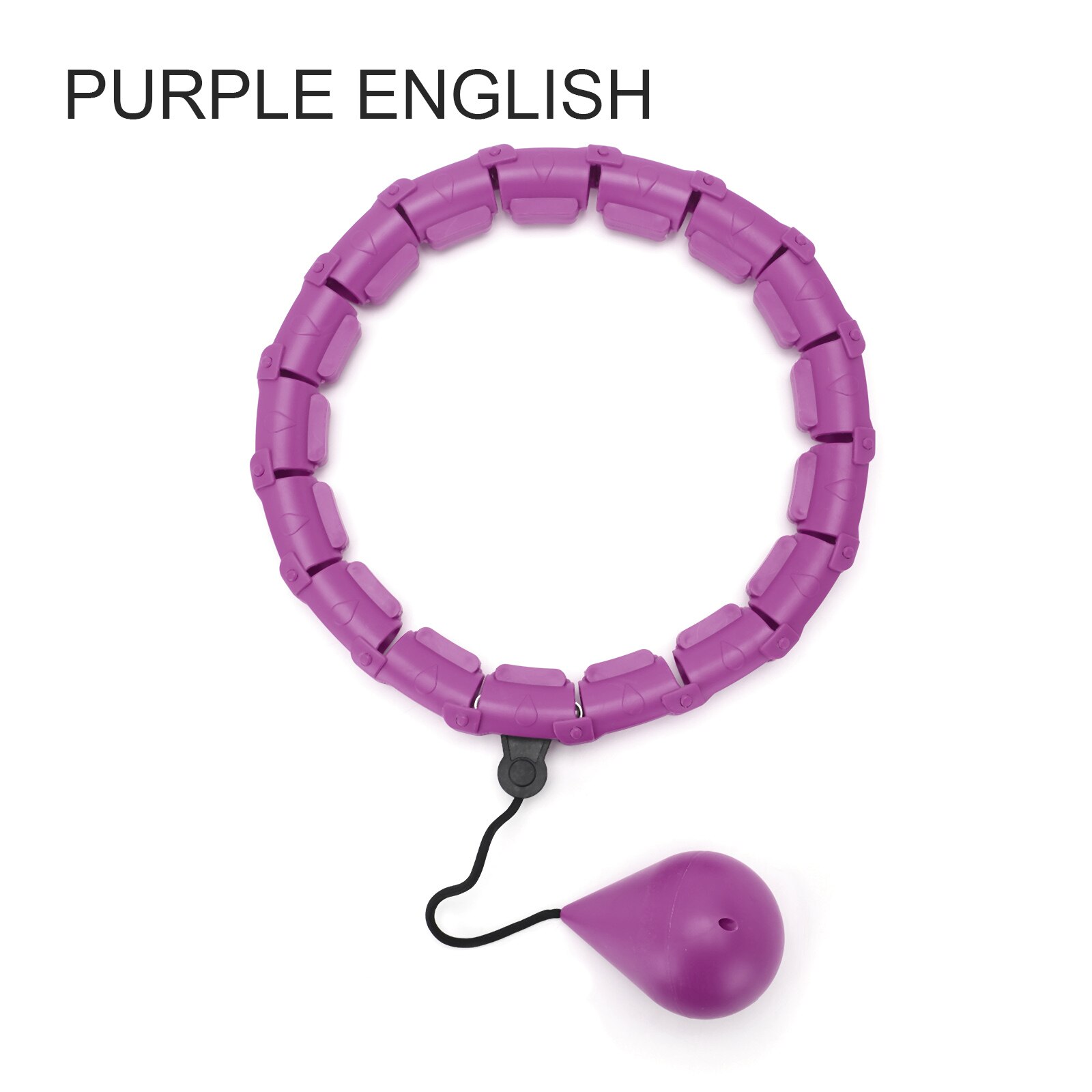 Anillo deportivo ajustable para hombre y mujer, Círculo de masaje de Fitness desmontable para perder peso, equipo para entrenamiento en gimnasio en casa: plum