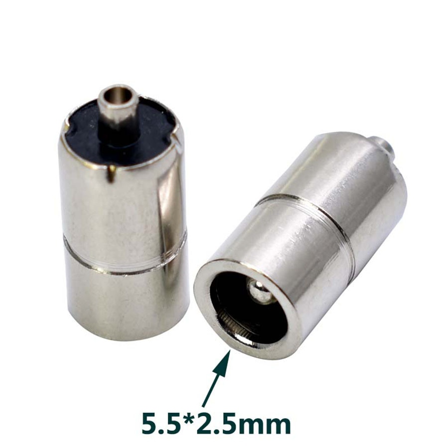 EClyxun 1 piezas DC Power Jack conector 5,5 * x2.1/6,5x3,0mm/7,4x5,0mm /5,0x3,0mm/6,0x4,4mm/3,5x1,35mm/4,0x1,7mm de Metal adaptador de enchufe