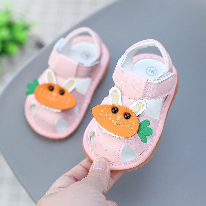 Chaussures d'été pour enfants, sandales à semelles souples, pour bébés et tout-petits, 11.5-13.5cm,: pink / US 6   Insole 13.5cm