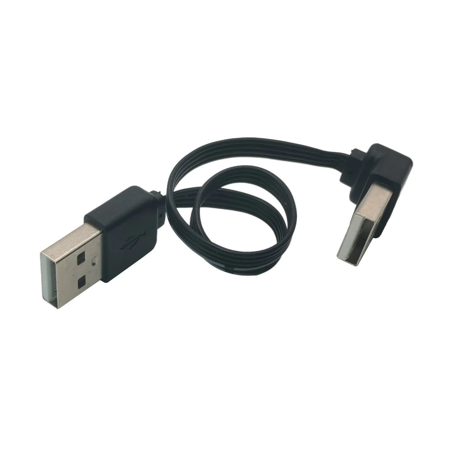 USB A Male to Male Connector Cable USB 2.0 A Joiner Coupler Extension Extender Data Adapter Cord Right Angle 90 Degree 0.1m 0.2m