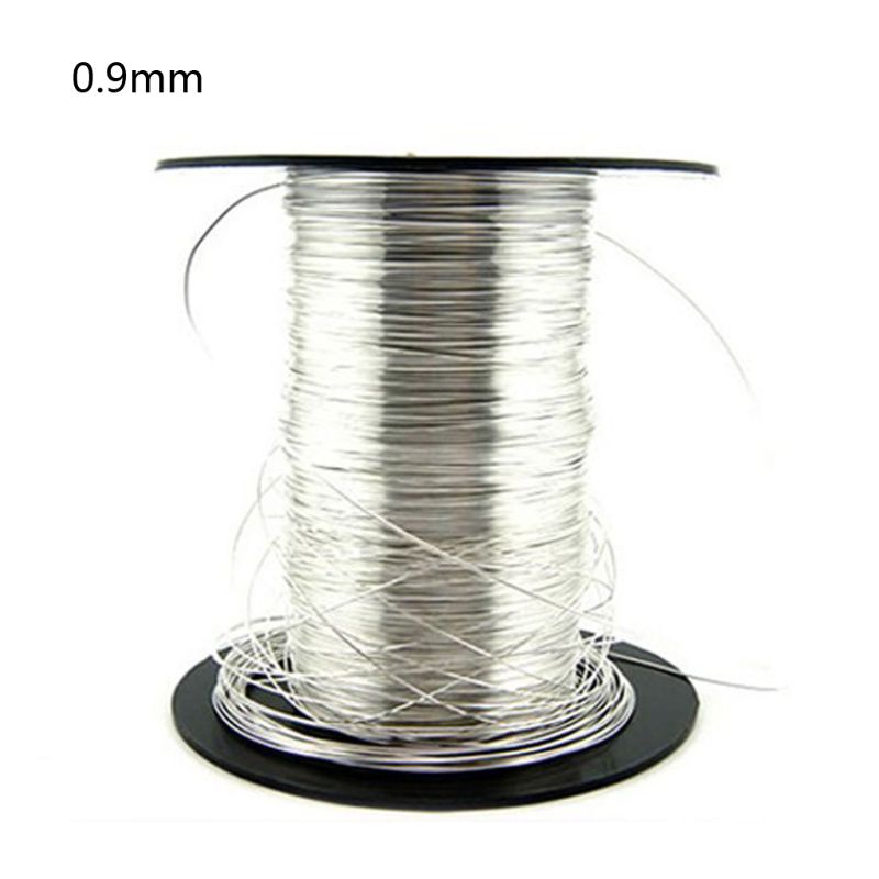 Alambre de plata de ley 925 de 1 M para fabricación de joyas, 0,3/0,4/0,5/0,6/0,7/0,8/0,9/1,2mm: G