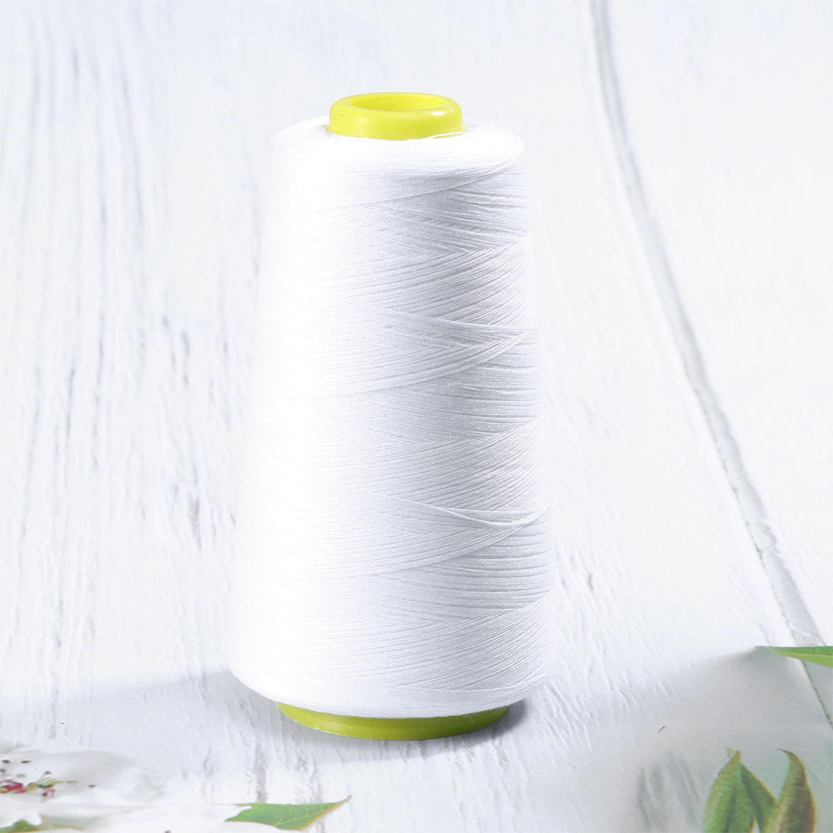 1pc Durable 3000M Yards Overlocking Sewing Machine Industrial Polyester Thread Metre Cones Metre Cones White Sew Thread