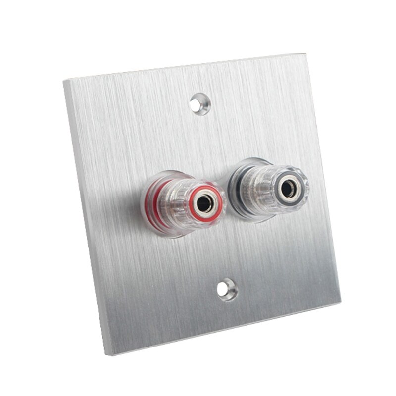 A0NB Connector Banana Wall Plate Banana Plug Binding Post Wall Plate in Aluminum Alloy for Speakers Home Theater: 03